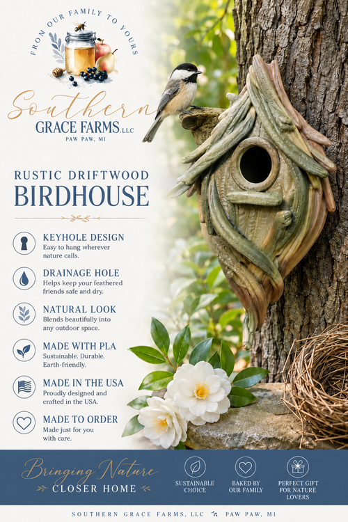 Birdhouses-Rustic Driftwood Design